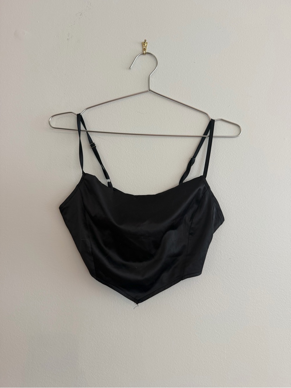 SATIN BANDANA CROP TANK